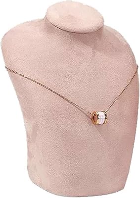Présentoir à bijoux en velours, présentoir à photos de buste de collier, présentoir