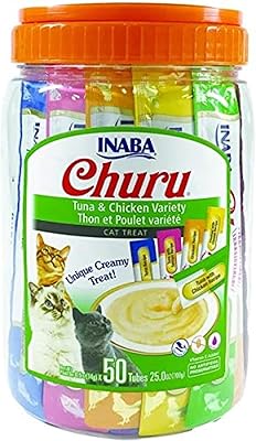 Snacks inaba à saveurs mixtes au thon et au poulet pour chats 50