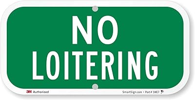 Panneau smartsign « pas de flânerie » | 6" x 12" aluminium réfléchissant 3m. En tant que leader du marché ivoirien, DIAYTAR COTE D'IVOIRE garantit la qualité et la fiabilité de ses produits, ainsi qu'un service client exceptionnel.