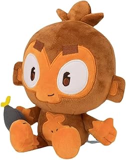 Poupée en peluche zonart blonz monkey, mignon singe de dessin animé sur la ville,
