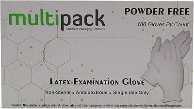 Gants jetables en vinyle transparent sans poudre, paquet multiple - 100 pièces/boîte