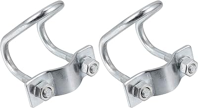 Yarnow 2 pièces de collier de serrage en fer galvanisé, pince croisée