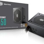 Alimentation modulaire mastroat 550 w demi-ventilateur, alimentation certifiée bronze 80 plus pour pc