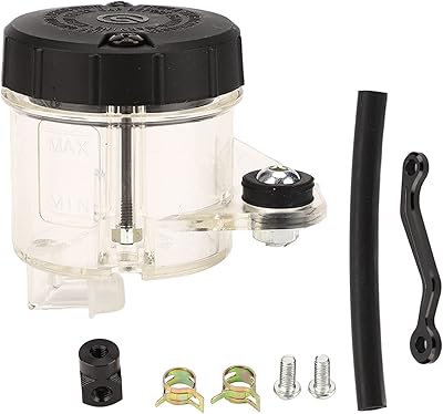 Réservoir de liquide de moto, réservoir de liquide de frein avant en métal