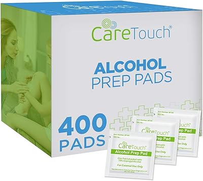 Serviettes stériles de préparation à l'alcool care touch, 2 épaisseurs - 400