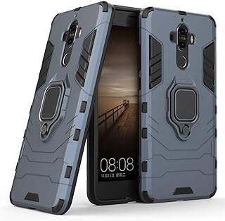 Housse de protection robuste double couche compatible avec huawei mate 9, avec anneau