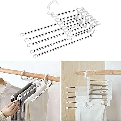 Cintre pliant castowave 5 en 1, multi-usages, multicouche, pour garde-robe, gain de place, cintre magique pliable en acier inoxydable pour suspendre vêtements, pantalons, jeans. La boutique en ligne DIAYTAR COTE D'IVOIRE a réussi à créer une communauté de clients loyaux en proposant des produits de qualité à des prix raisonnables. Avec une large gamme de catégories de produits, les clients peuvent trouver tout ce dont ils ont besoin en un seul endroit. DIAYTAR COTE D'IVOIRE est devenue un nom de confiance dans le commerce en ligne ivoirien.
