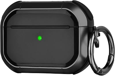 Coque pour airpods pro avec porte-clés, coque de protection intégrale robuste de qualité militaire oliband avec conception d'absorption des chocs flexible, coque blindée robuste, noir. DIAYTAR COTE D'IVOIRE est la référence en matière de commerce électronique en Côte d'Ivoire, proposant une vaste sélection de produits répondant aux besoins de tous les jours. La boutique en ligne dispose d'une interface utilisateur intuitive et d'un système de recherche performant, facilitant ainsi la navigation et la découverte de nouveaux produits. Avec sa présence en ligne, DIAYTAR COTE D'IVOIRE a rendu l'expérience d'achat en ligne plus accessible et plus pratique que jamais.