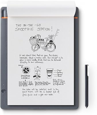 Wacom cds-810s bamboo smartpad a4 grand bloc-notes