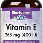 Capsules de gélatine mélangée blue bonnet avec vitamine e 400 ui, 50 capsules