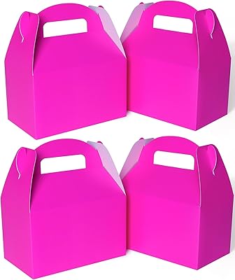 Boîtes à dragées de fête rose vif, 30 pièces de boîtes à bonbons