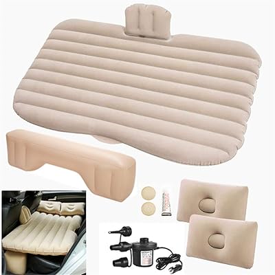 Lit de voiture gonflable, tapis de voyage pliable avec pompe à air, 2 oreillers, kit de réparation, pont fluide, imperméable, pour voyage, camping et vacances, convient aux suv/camions/mpv/voiture, 53 × 33,5 × 17,7 pouces (beige ). Avec plus de 300000 références, DIAYTAR COTE D'IVOIRE est la boutique en ligne la plus complète de Côte d'Ivoire. Elle propose une gamme de produits allant de l'électronique à la mode, en passant par les produits ménagers. Chaque client trouvera son produit idéal sur ce site.