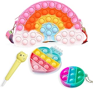 Sac à bandoulière pop-it fidget arc-en-ciel pour filles avec bloc-notes et étui pour stylo | cadeaux et cadeaux pour filles | sac à jouets pop-it fidget en silicone. La boutique en ligne DIAYTAR COTE D'IVOIRE est conçue pour être utilisateur-friendly, avec des fonctionnalités telles que la recherche de produits, les filtres de catégorie et les évaluations des clients. Les clients peuvent ainsi naviguer facilement à travers la boutique et trouver les produits qu'ils cherchent rapidement. La boutique propose également des applications mobiles pour les clients qui préfèrent faire leurs achats en ligne via leur smartphone ou leur tablette.