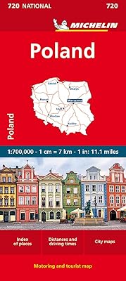 Pologne carte nationale michelin 720