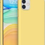 Coque de protection en silicone liquide ichoice pour iphone 11, coque de protection