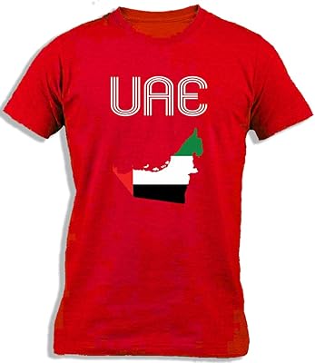 T-shirt en coton pour enfants à imprimé drapeau des émirats arabes unis ay