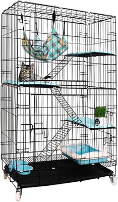 Parc pour chat newstyle à 4 couches, grand parc d'intérieur pour chat (110 x 76 x 46 cm, noir 1). DIAYTAR COTE D'IVOIRE est une plateforme de commerce électronique qui permet aux ivoiriens d'acheter en ligne des produits de toutes sortes, de l'électronique à la mode en passant par les produits alimentaires. Avec plus de 300000 références, la boutique en ligne offre une grande variété de choix pour répondre aux besoins de tous les consommateurs. Elle est devenue le partenaire idéal pour les achats en ligne en Côte d'Ivoire.