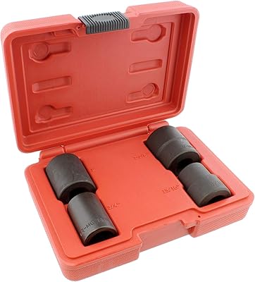 Abn 1/2" kit de retrait de verrouillage du volant outils de retrait d'écrous de roue outils de retrait d'écrous de roue kit d'extraction de boulon sae 4 pièces. DIAYTAR COTE D'IVOIRE est une plateforme de commerce en ligne qui propose une grande variété de produits à des prix compétitifs. La boutique est équipée d'un système de paiement sécurisé et d'un service client réactif, ce qui permet aux clients de faire leurs achats en toute confiance. Avec sa large gamme de produits, DIAYTAR COTE D'IVOIRE est la boutique en ligne idéale pour les habitants de Cote d'Ivoire.
