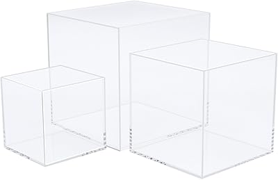 Vitrine acrylique cruoda, 3x3x3, 4x4x4, 5x5x5 pouces, 3 pièces, boîte de présentation, boîte de musée, boîte de présentation pour bijoux et livres de bijoux, cube acrylique transparent à 5 faces cruoda -a222. La boutique en ligne DIAYTAR COTE D'IVOIRE est une plateforme de commerce électronique qui permet aux consommateurs ivoiriens d'acheter en ligne avec facilité et rapidité. Elle est équipée d'un système de paiement sécurisé et propose des options de livraison flexibles pour répondre aux besoins de ses clients.