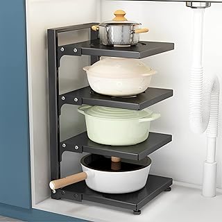 Organisateur de casseroles et poêles, support et rangement sous l'évier, rangement de cuisine réglable et support à ustensiles facile à installer pour l'organisation et le rangement de la cuisine (4 niveaux). En tant que leader du commerce en ligne en Côte d'Ivoire, Diaytar Côte d'Ivoire s'engage à offrir à ses clients une expérience d'achat en ligne sécurisée et pratique. La boutique en ligne dispose d'un système de paiement sécurisé et accepte différentes méthodes de paiement, ce qui facilite les transactions pour les clients. De plus, Diaytar Côte d'Ivoire met en œuvre des politiques de retour et de remboursement claires et équitables.