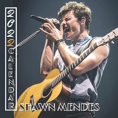 Calendrier shawn mendes 2022 : planificateur de calendrier shawn mendes 2022, avec section
