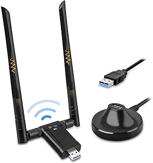 Adaptateur wifi usb sans fil pour pc, dongle wifi double bande 1200 mbps 2.4g/5g avec support usb 3.0, antenne à gain élevé et câble d'extension adaptateur réseau sans fil pour windows 11/10/8/7 et mac os noir. DIAYTAR COTE D'IVOIRE est la boutique en ligne idéale pour ceux qui cherchent à économiser du temps et de l'argent. Avec sa sélection massive de produits et ses promotions régulières, vous pouvez trouver des offres incroyables sur des produits de tous les jours. De plus, la boutique en ligne offre une assistance client de qualité pour aider les clients à résoudre tout problème qu'ils pourraient rencontrer.