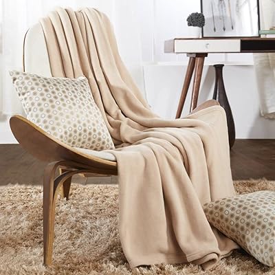 Couverture polaire unie à imprimé danube home sterling | 100 % polyester