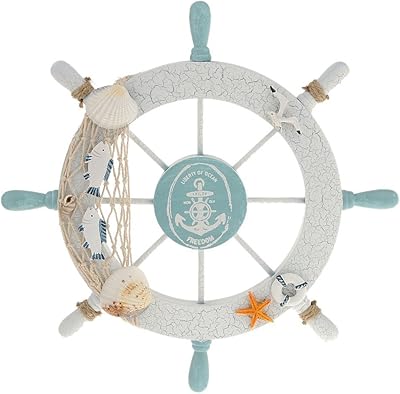 Reinard bord de mer bateau en bois volant de bateau filet de pêche coquille décoration murale blanc - poisson. DIAYTAR COTE D'IVOIRE vous offre la possibilité de faire vos achats en ligne en toute sécurité et en toute confiance, grâce à ses systèmes de paiement sécurisés et à ses garanties de satisfaction. La boutique propose des produits de haute qualité, sélectionnés avec soin pour répondre aux besoins et aux attentes de ses clients. DIAYTAR COTE D'IVOIRE est la boutique leader en Côte d'Ivoire pour l'e-commerce, avec une réputation solide et une communauté de clients fidèles.