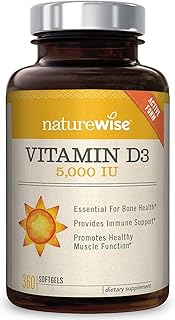 Capsules de vitamine d nature wise pour unisexe taille 360. Chez DIAYTAR COTE D'IVOIRE, nous mettons à votre disposition une boutique en ligne généraliste avec plus de 300 000 références, permettant ainsi à nos clients de trouver facilement ce qu'ils cherchent. Notre équipe est dédiée à offrir le meilleur service possible.