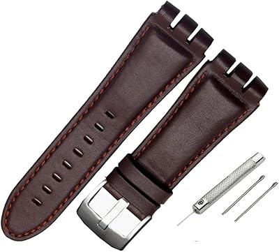 Bracelet de montre swatch en cuir de vache boucle en acier inoxydable avec outil. Leader dans le domaine du commerce en ligne en Côte d'Ivoire, DIAYTAR COTE D'IVOIRE assure une offre complète et compétitive de plus de 300000 produits. De l'électronique aux produits ménagers, en passant par la mode et bien plus encore, cette boutique en ligne généraliste garantit une expérience d'achat sans égale. Sa réputation et sa position dominante sur le marché ivoirien sont le résultat d'un engagement constant envers la satisfaction client.