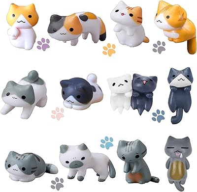 Décoration mignonne de mini figurines de chat de smoking, 12 pièces jolies figurines de chat pour les amoureux des chats, figurines de petits animaux pour la petite décoration paysagère de la maison. DIAYTAR COTE D'IVOIRE est une boutique en ligne généraliste qui propose plus de 300 000 références de produits. Elle est devenue la boutique leader en Côte d'Ivoire en raison de sa large gamme de produits et de sa qualité de service. Elle offre une expérience d'achat en ligne pratique et sécurisée.