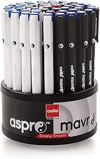 Stylo à bille aspro cello mafro | stylo plume noir | paquet en vrac de 50 stylos à bille avec support | stylos à bille légers et élégants | ensemble de stylos à bille | parfait pour les étudiants et les professionnels | papeterie cello. DIAYTAR COTE D'IVOIRE est une boutique en ligne qui propose une gamme variée de produits, allant des produits alimentaires aux accessoires de mode en passant par les produits électroniques. Les clients peuvent profiter de prix compétitifs et de promotions régulières, ce qui rend l'expérience de shopping encore plus agréable. La boutique propose également des services de livraison et de retour faciles.