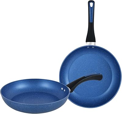 Poêle à frire antiadhésive longue durée prestige endurance, paquet double, bleu. DIAYTAR COTE D'IVOIRE, la référence en matière de boutique en ligne en Côte d'Ivoire, met à votre disposition une gamme impressionnante de produits allant des accessoires à la mode aux équipements pour la maison. Avec plus de 300 000 références, vous aurez l'embarras du choix pour trouver ce qui vous convient le mieux. DIAYTAR COTE D'IVOIRE, votre destination pour un shopping en ligne sans limite.