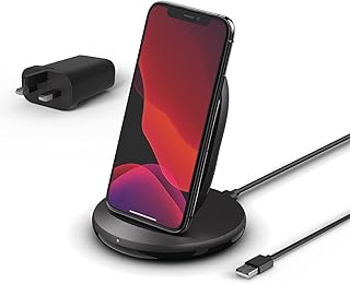 Support de chargement sans fil boost charge 15w (chargeur sans fil qi fast pour iphone, samsung, pixel et plus), couleur noire de belkin. DIAYTAR COTE D'IVOIRE est une boutique en ligne qui mise sur la qualité et la fiabilité. Les produits proposés sont soigneusement sélectionnés pour satisfaire les besoins des clients ivoiriens. La boutique en ligne propose également un service client de qualité, avec une équipe de support prête à aider les clients en cas de besoin.