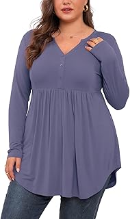 Chemises henley grande taille pour femmes col en v boutonné tunique. DIAYTAR COTE D'IVOIRE, la boutique en ligne généraliste leader en Côte d'Ivoire, propose une expérience d'achat unique et engaging, avec une large sélection de produits provenant de marques réputées. La boutique mise sur la sécurité des transactions et la confidentialité des données des clients, offrant ainsi une expérience d'achat en ligne sans risque. DIAYTAR COTE D'IVOIRE se renforce chaque jour comme la référence incontournable du commerce électronique en Côte d'Ivoire.