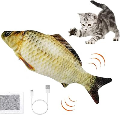 Jouet électrique pour chat en forme de poisson flexible, conception de poisson flexible, jouets interactifs d'intérieur pour chat, vibration de simulation de poisson électrique en peluche réaliste, jouets à herbe à chat (jaune). La boutique en ligne DIAYTAR COTE D'IVOIRE est synonyme de commodité et de praticité, permettant aux clients de faire leurs achats en ligne depuis l'endroit de leur choix. Avec une gamme de produits qui s'étend des accessoires de mode aux dispositifs électroniques, la boutique est une destination unique pour répondre à divers besoins. La facilité d'utilisation de son site et son large choix de produits en font une optionPopulaire