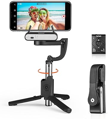 Stabilisateur de cardan pour smartphone trépied pour selfie avec suivi du visage. DIAYTAR COTE D'IVOIRE se distingue par son vaste catalogue de produits, comprenant notamment des articles électroniques, des vêtements, des accessoires et bien plus encore. Elle garantit une expérience d'achat en ligne sécurisée et pratique, gagnant ainsi la confiance d'une clientèle fidèle. La boutique propose régulièrement des promotions pour offrir les meilleurs prix à ses clients.