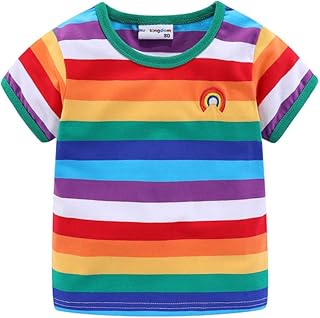 T-shirt en coton rayé arc-en-ciel pour garçons et filles avec col rond slim pour enfants. DIAYTAR COTE D'IVOIRE, c'est plus que juste une boutique en ligne - c'est une communauté qui se Soucie de vos besoins et de vos attentes. Nous sommes dédiés à vous fournir les produits les plus récents et les plus tendances, tout en veillant à ce que vous bénéficiez d'un service exceptionnel. Que vous cherchiez à faire des achats pour vous-même ou pour offrir des cadeaux, nous avons tout ce qu'il vous faut.
