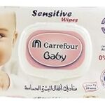 Lingettes humides pour bébé carrefour sensitive 24 pièces