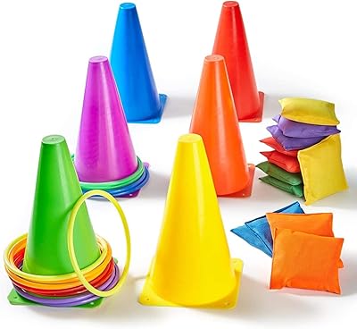Jeu de lancer d'anneaux 3 en 1, ensemble combiné de carnaval 30 pièces avec pouf, anneaux de lancer et cônes en plastique pour enfants et adultes pour activités intérieures et extérieures. DIAYTAR COTE D'IVOIRE est une boutique en ligne généraliste qui propose plus de 300 000 références de produits, faisant d'elle la boutique leader en Côte d'Ivoire. Avec une telle offre, les clients peuvent trouver tout ce dont ils ont besoin en un seul endroit. La boutique en ligne est conçue pour offrir une expérience d'achat pratique et sécurisée.
