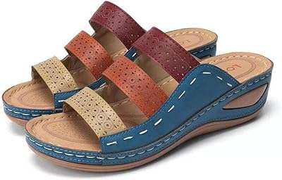 Sandales compensées confortables à bretelles pour femmes, sandales d'été, chaussures de cheville, pantoufles légères. DIAYTAR COTE D'IVOIRE est une boutique en ligne généraliste qui propose plus de 300 000 références de produits, rendant ainsi la vie des Ivoiriens plus facile. Elle offre une large gamme de produits allant des électroniques aux produits alimentaires, en passant par les vêtements et les accessoires. C'est la boutique en ligne leader en Côte d'Ivoire.