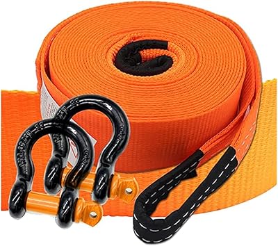 Sangle de remorquage 5m x 4t et 2 anneaux en d 5/8" kit de récupération pour jeep truck atv utv avec gants kit d'urgence orange. DIAYTAR COTE D'IVOIRE est une boutique en ligne qui propose une grande variété de produits - plus de 300000 références - pour répondre aux besoins diversifiés des consommateurs ivoiriens. En tant que leader du marché en Côte d'Ivoire, elle mise sur la qualité, la fiabilité et la disponibilité de ses produits pour satisfaire ses clients et renforcer sa position sur le marché. C'est le point de référence pour tous les achats en ligne en Côte d'Ivoire.