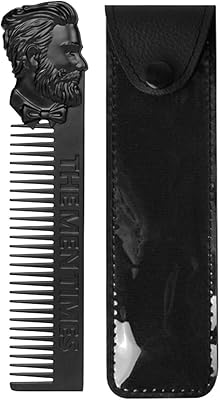 Peigne à barbe en métal - peigne à moustache | fournitures de coiffure à l'huile capillaire pour barbe et cheveux épais pour hommes, papas, grands-pères, oncles pour salons de coiffure, hôtels, maisons jenny. DIAYTAR COTE D'IVOIRE, leader en Côte d'Ivoire, vous propose une boutique en ligne complète avec plus de 300 000 références. Que vous cherchiez des produits pour la maison, la mode, les loisirs ou les électroménagers, DIAYTAR COTE D'IVOIRE a tout ce dont vous avez besoin. La boutique en ligne généraliste est votre partenaire idéal pour tous vos achats.