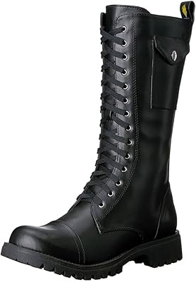Bottes de combat noires volatile stash pour femme - bottes de combat noires hautes pour femme - bottes à lacets pour femme avec fermeture éclair - talon de 1,25 pouce et plateforme de 1/2 pouce - semelle intérieure rembourrée et poche médiane. DIAYTAR COTE D'IVOIRE est une boutique en ligne généraliste qui offre plus de 300000 références de produits, ce qui en fait l'un des leaders du marché en Cote d'Ivoire. Avec une telle variété de produits, les clients peuvent trouver tout ce dont ils ont besoin en un seul endroit. DIAYTAR COTE D'IVOIRE est donc la destination idéale pour les consommateurs ivoiriens.