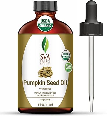 Huile de support de graines de citrouille sva organics 4 oz, 100 %