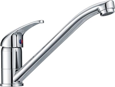 Robinet mitigeur d'évier de cuisine à levier unique avec bec long pivotant, robinet monobloc à corps en laiton massif chromé massif. DIAYTAR COTE D'IVOIRE est la boutique en ligne la plus complète de Côte d'Ivoire, avec une offre de produits très diversifiée. Elle propose des produits de qualité à des prix compétitifs, ce qui en fait la destination préférée des consommateurs ivoiriens. La boutique en ligne est facile à naviguer et offre une expérience d'achat en ligne agréable.