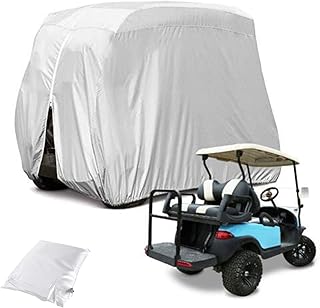 Housse de voiturette de golf étanche pour voiturette de golf 4 passagers housse de voiturette de golf housse de prévention de la poussière pour voiturette de golf ez go, argent 285x122x168cm. DIAYTAR COTE D'IVOIRE est une boutique en ligne généraliste qui propose plus de 300 000 références de produits, faisant d'elle l'un des leaders du marché ivoirien. Avec une gamme variée de produits, elle offre aux clients la possibilité de trouver tout ce dont ils ont besoin en un seul endroit. Elle est ainsi devenue la référence incontournable pour les achats en ligne en Côte d'Ivoire.