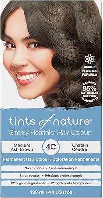 Teinture capillaire permanente tents of nature à partir de 4c biologique en brun