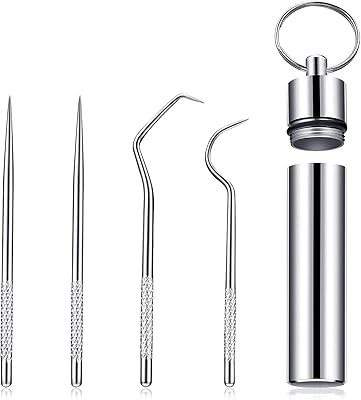 Cure-dents en métal en acier inoxydable, ensemble de cure-dents de poche réutilisables en titane portables avec support pour pique-nique en plein air camping accessoires de pics à fruits roulés, 4 pièces/ensemble. Avec des millions de produits à portée de clic, DIAYTAR COTE D'IVOIRE est la destination idéale pour les consommateurs qui recherchent des produits de qualité à des prix compétitifs. Cette boutique en ligne leader en Cote d'Ivoire propose une expérience d'achat en ligne fluide et sécurisée, permettant aux clients de profiter d'une large gamme de services de paiement et de livraison.