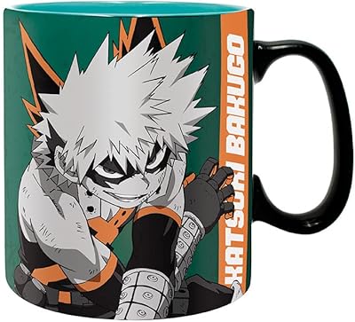 Abisi corp my hero academia izuku et bakugo mug imprimé, 100 % céramique
